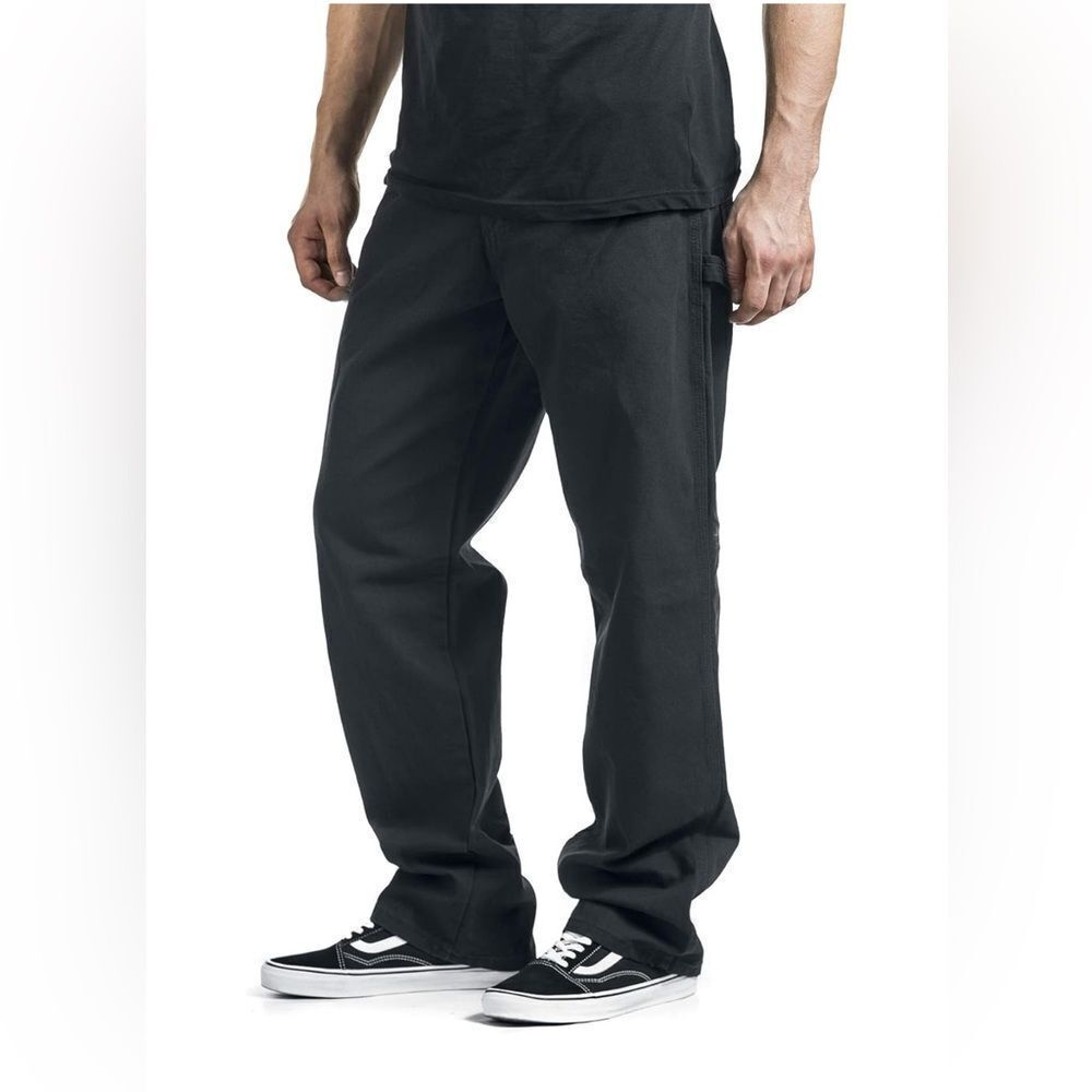 Dickies Men's Relaxed Fit Straight-Leg Carpenter Jean Black NEW with tag - Picture 4 of 7